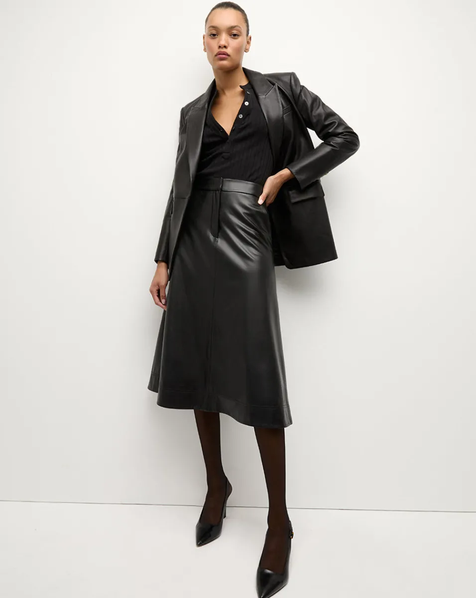 Vega Leather Dickey Jacket in>Veronica Beard Online