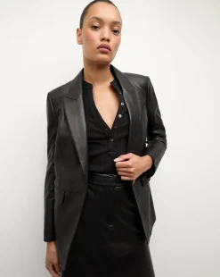 Vega Leather Dickey Jacket in><noscript><img width=