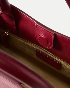 Dash Bag in Burgundy Leather><noscript><img width=