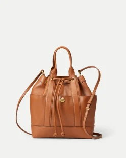 Goody Bag in Tan Leather>Veronica Beard