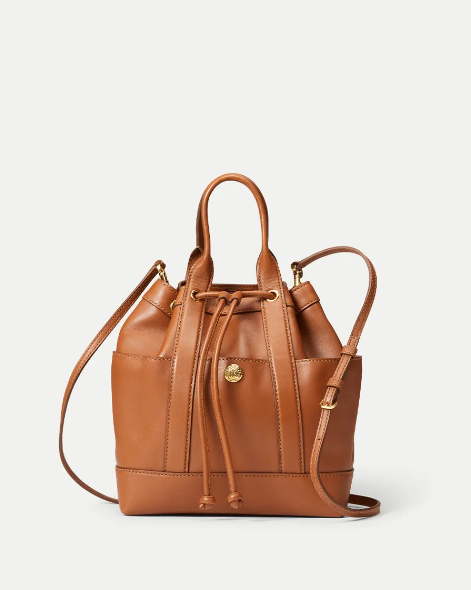 Goody Bag in Tan Leather>Veronica Beard