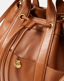 Goody Bag in Tan Leather><noscript><img width=