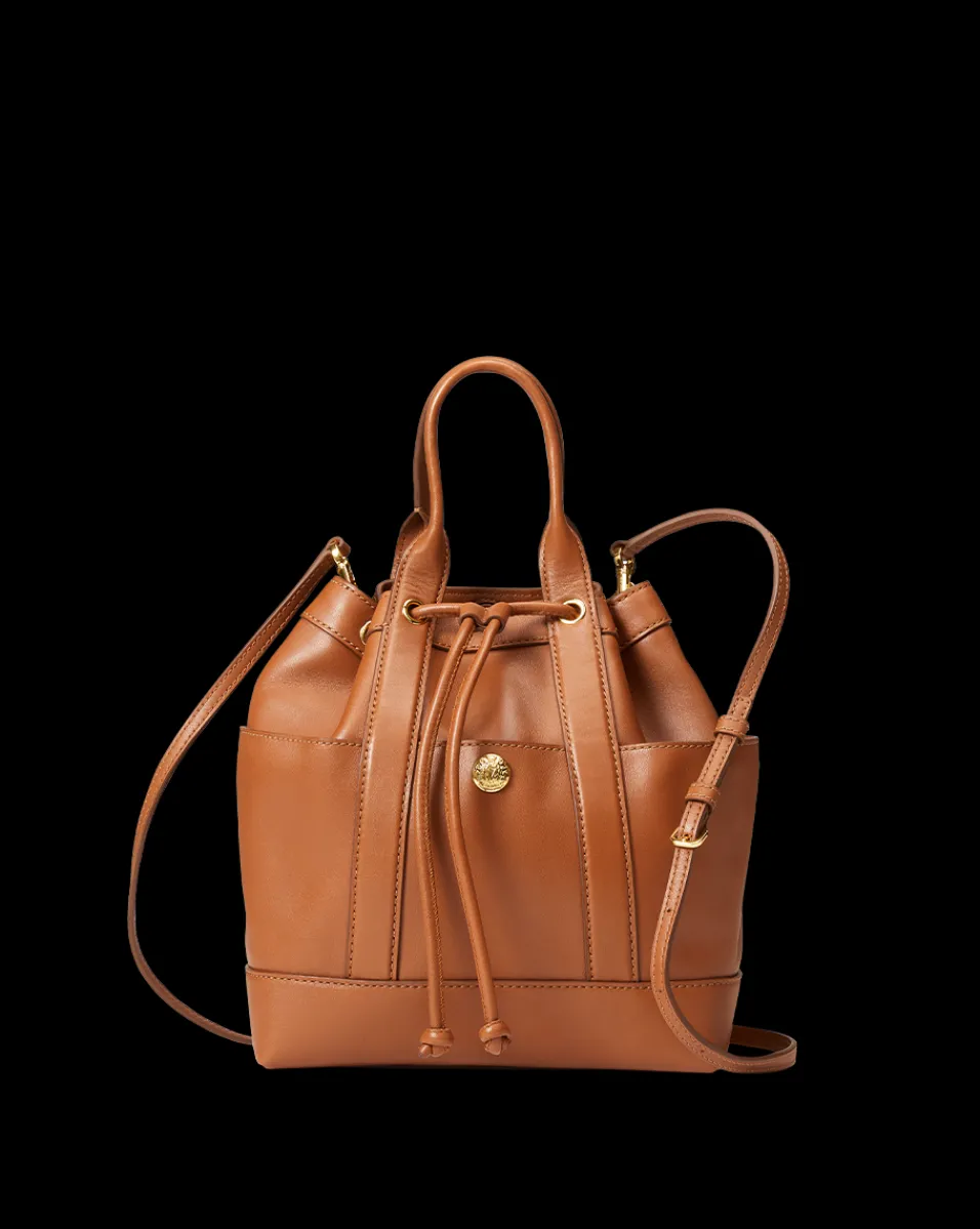 Goody Bag in Tan Leather>Veronica Beard