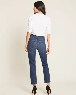 Waldorf Ruched-Sleeve Tee><noscript><img width=