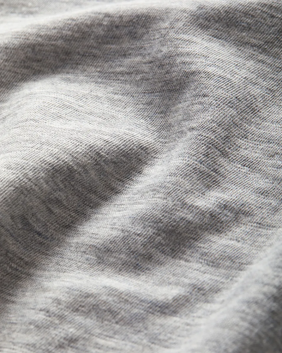Waldorf Ruched-Sleeve Tee in Heather Grey>Veronica Beard Clearance