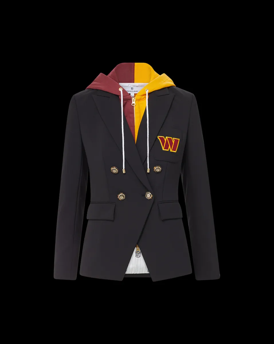 Washington Commanders Dickey Jacket in Black/Gold>Veronica Beard Outlet