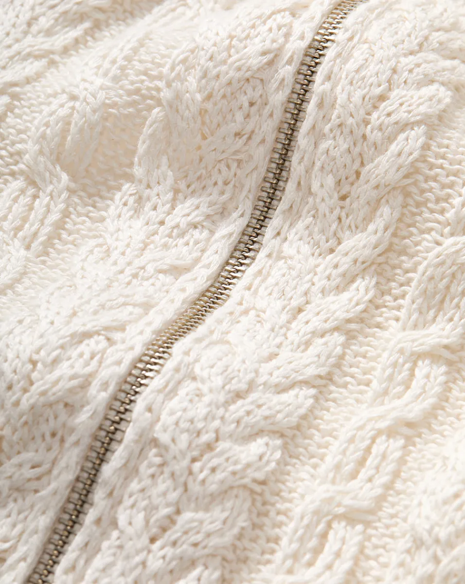 Zander Cable-Knit Dickey in>Veronica Beard Clearance